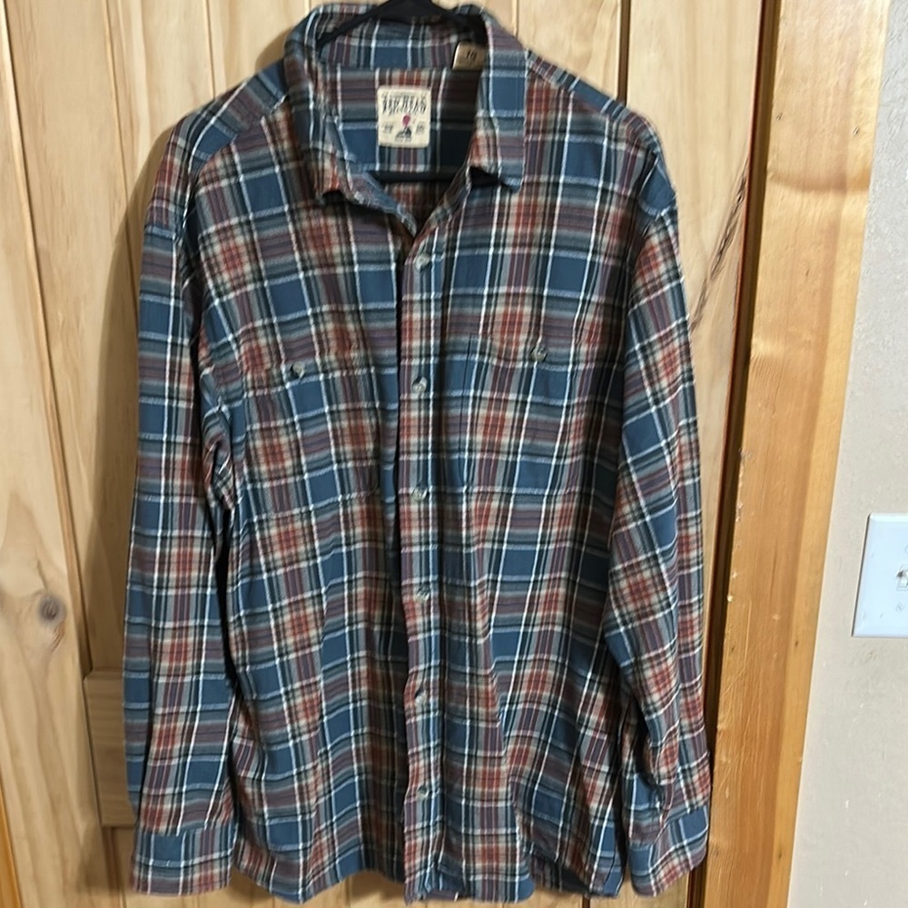 Redhead Vintage Brand Co.  Plaid Flannel Button-Up Shirt